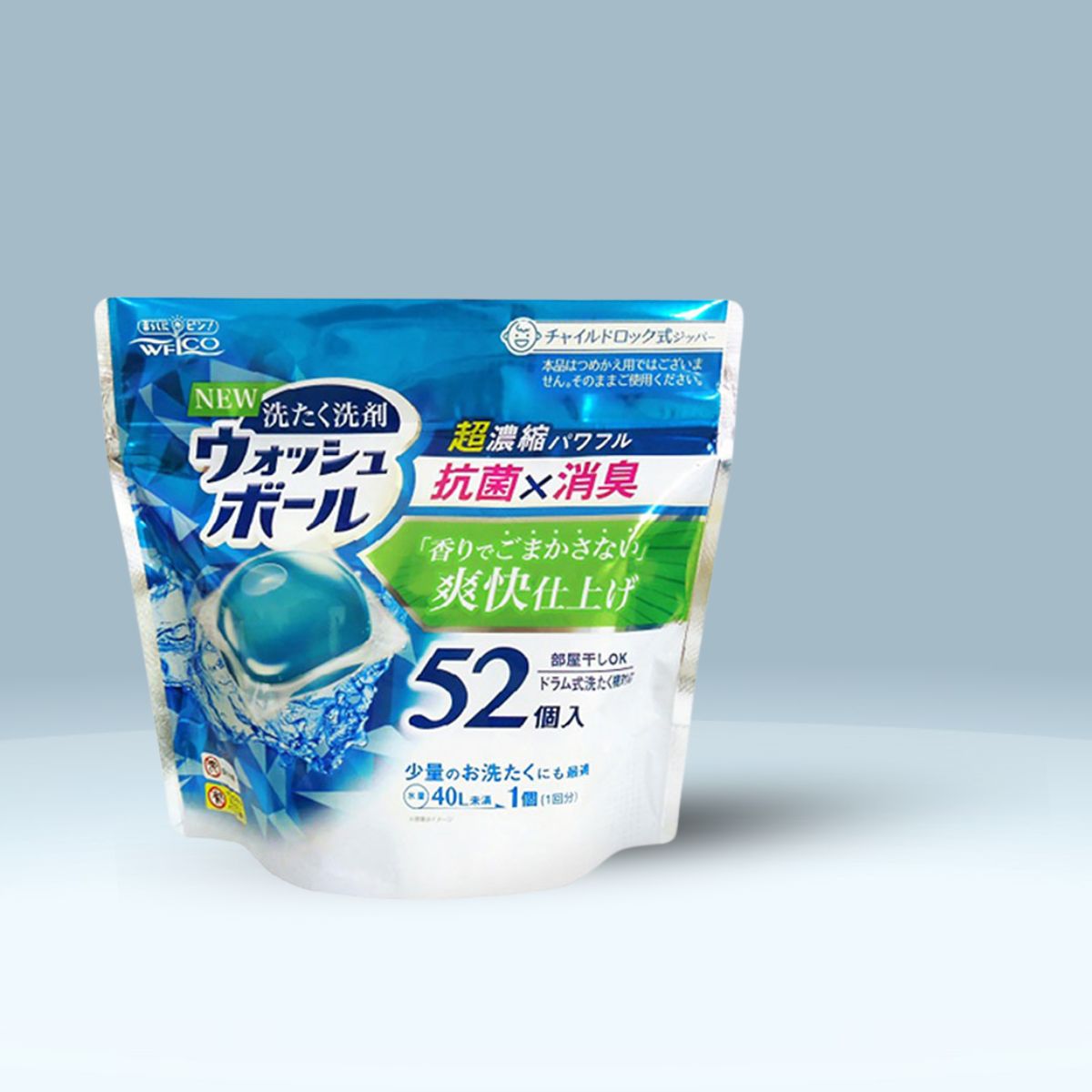 Viên GeL Giặt Welco Kháng Khuẩn và Khử Mùi 52 viên 